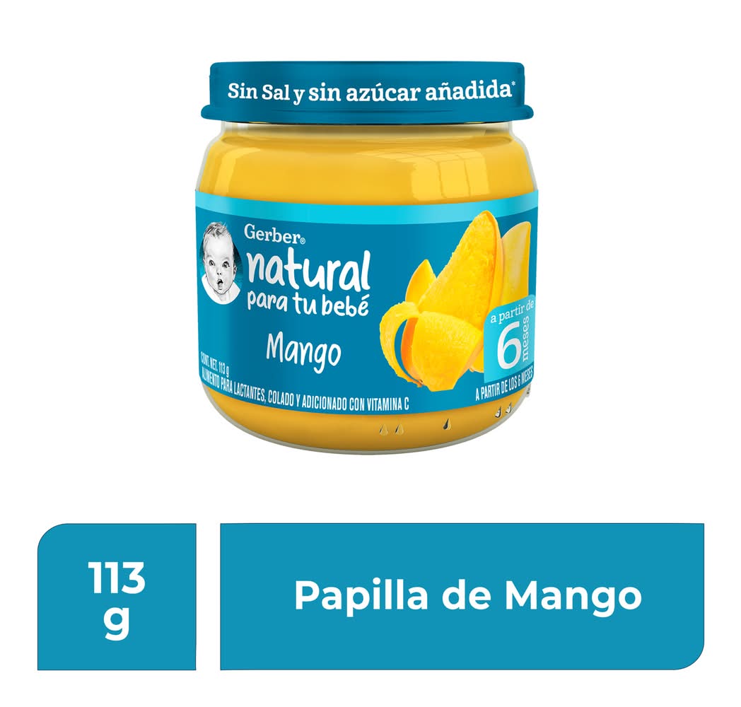 Gerber · Papilla para bebés, mango (113 g)