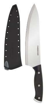 Farberware Stainless Steel Chef Knife, Black