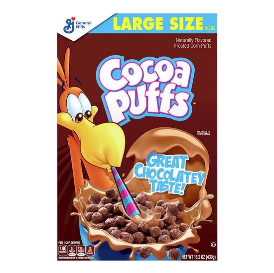 Cocoa Puffs Large Size Cereal Corn Puff Cereal (15.2 oz)