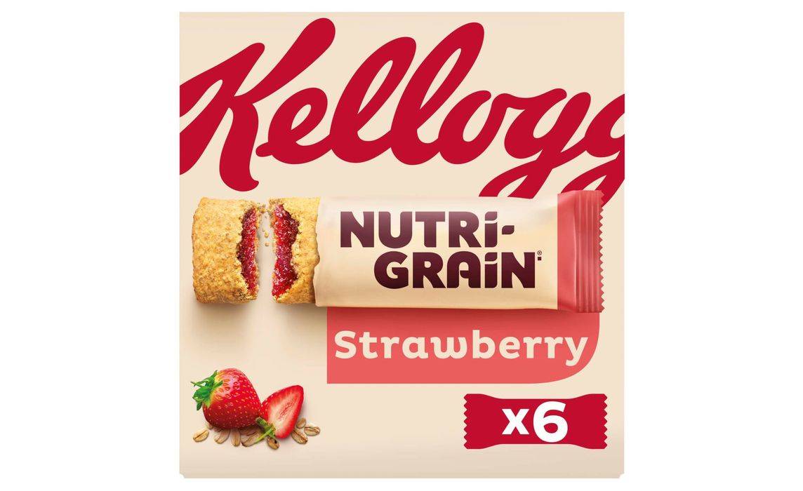 Kellogg's Nutri-Grain Strawberry Snack Bars 6 x 37g (372453)