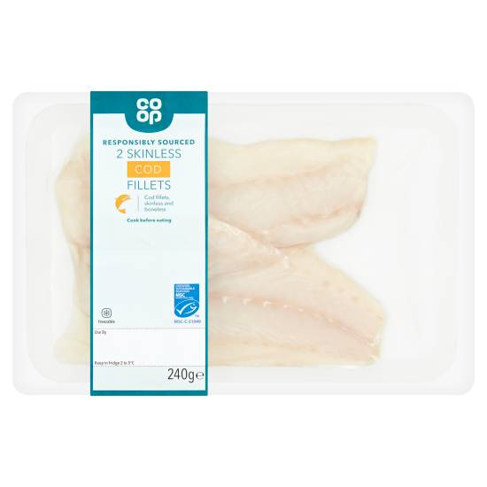 Co-op Skinless Cod Fillets (240g)