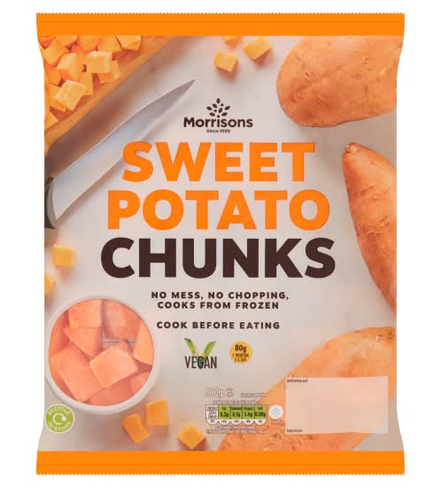 Morrisons Sweet Potato Chunks (600g)