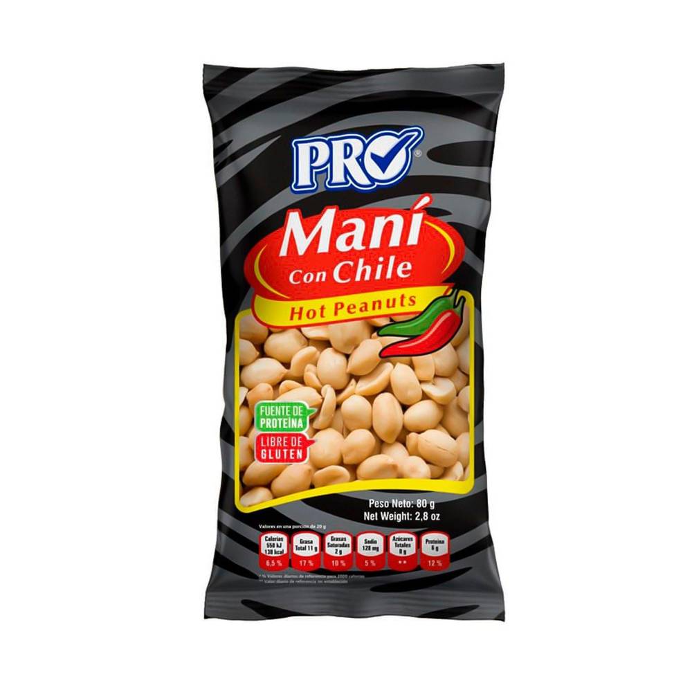 Maní Con Chile Pro 80 g