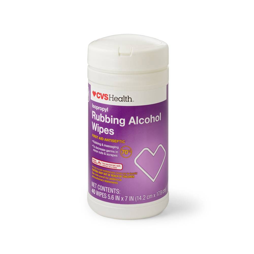 Cvs Health Rubbing Alcohol Wipes (5.6 * 7 in)