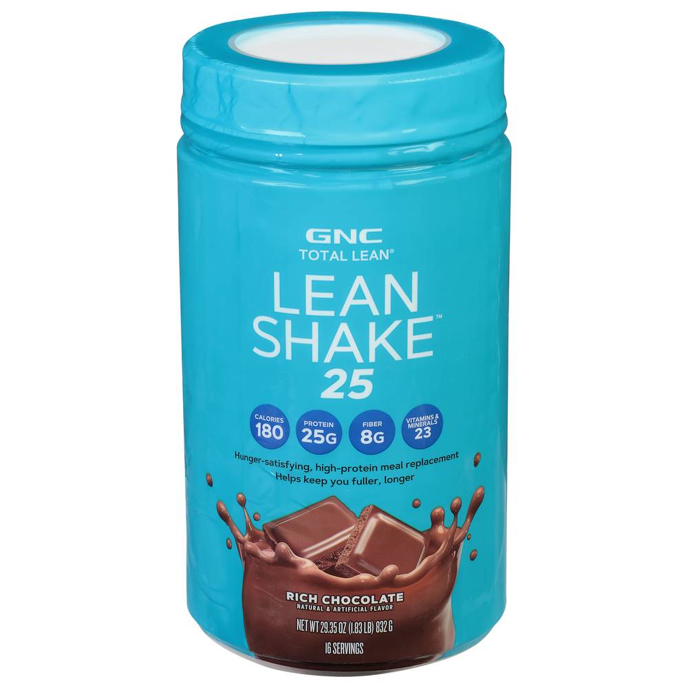 GNC Total Lean 25 Shake, Rich Chocolate (29.35 oz)