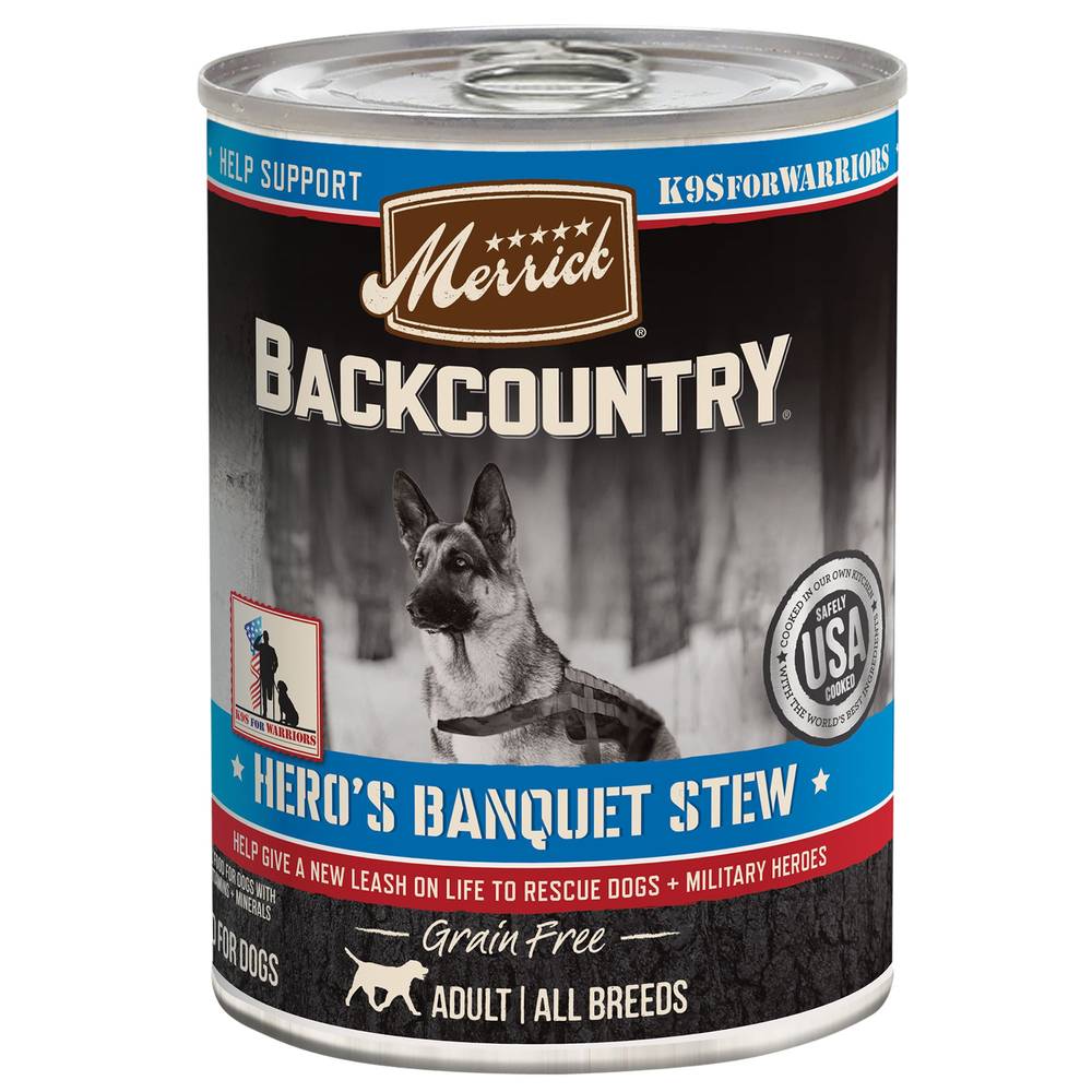 Merrick Backcountry Grain Free Wet Dog Food (adult)
