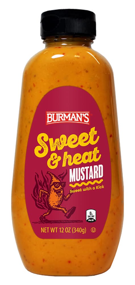 Burman's Mustard, Sweet & Heat (12 oz)