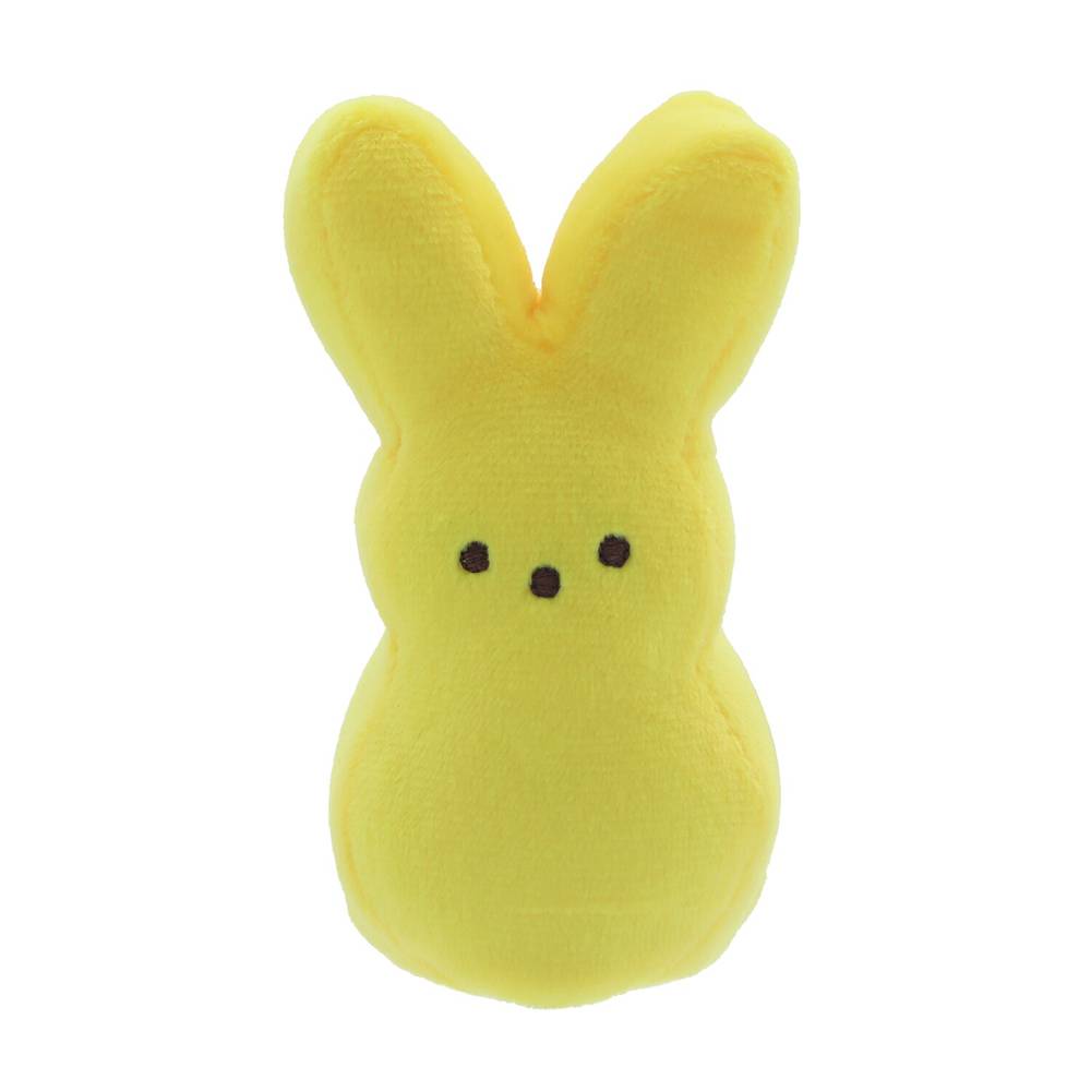 Peeps Palm Pet Bunny Plush, Yellow, 4.25 In