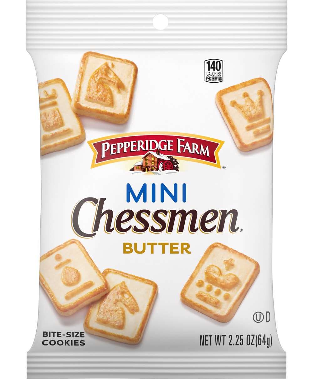 Pepperidge Farm Mini Chessmen Cookies, Butter (2.25 oz)