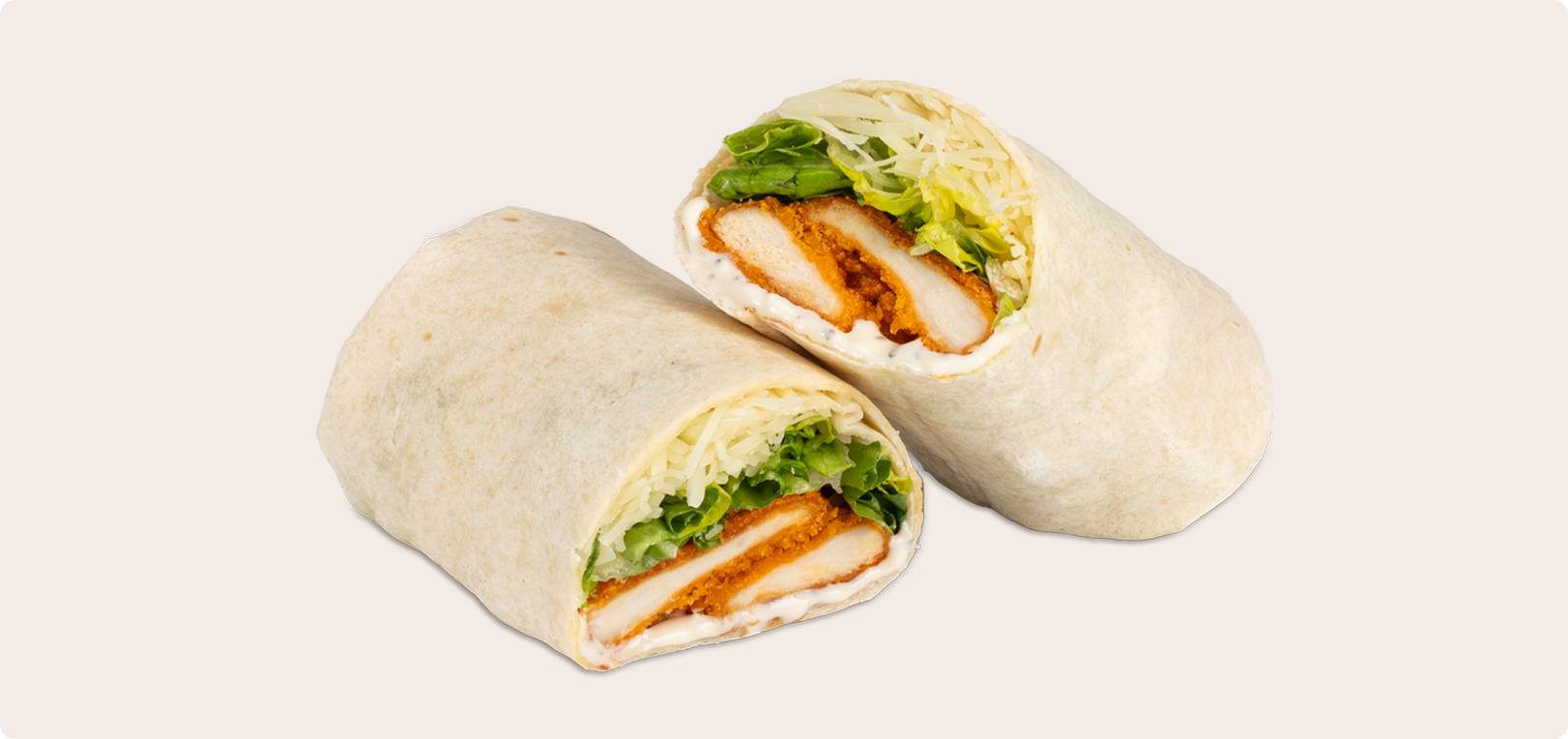 Spicy Chicken Caesar Wrap