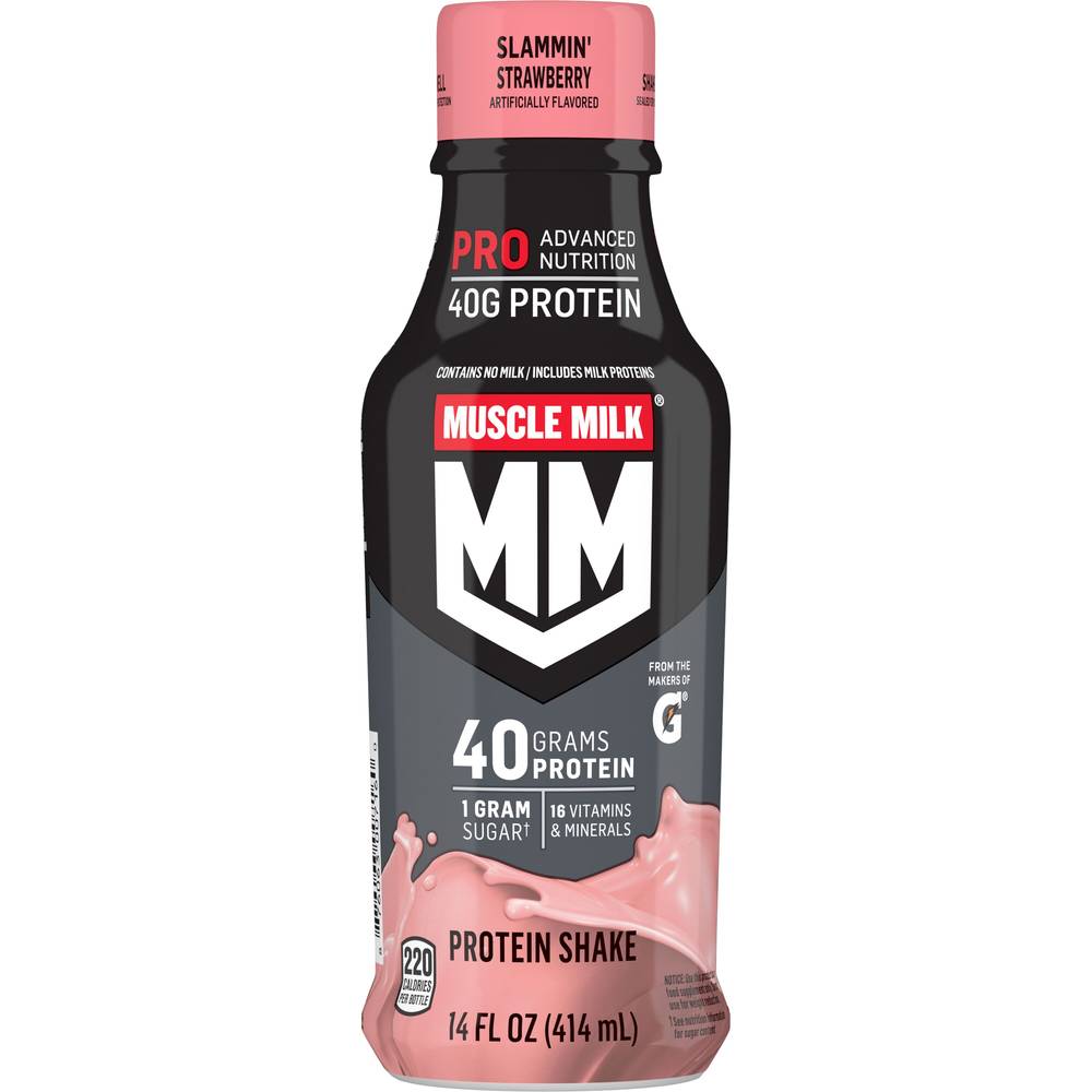 Muscle Milk Pro Advanced Nutrition Protein Shake (14 fl oz) (strawberry)