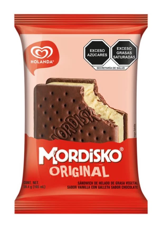 Holanda · Mordisko sándwich de helado original, vainilla-chocolate (105 ml)