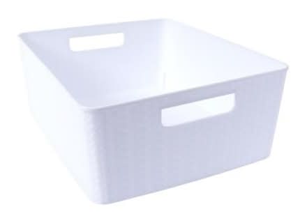 Large Storage Bin Large White