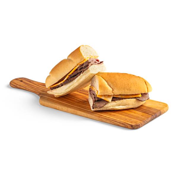 Hy-Vee Di Lusso White Sub Sandwich, Roast Beef - Colby Jack (7.4 oz)