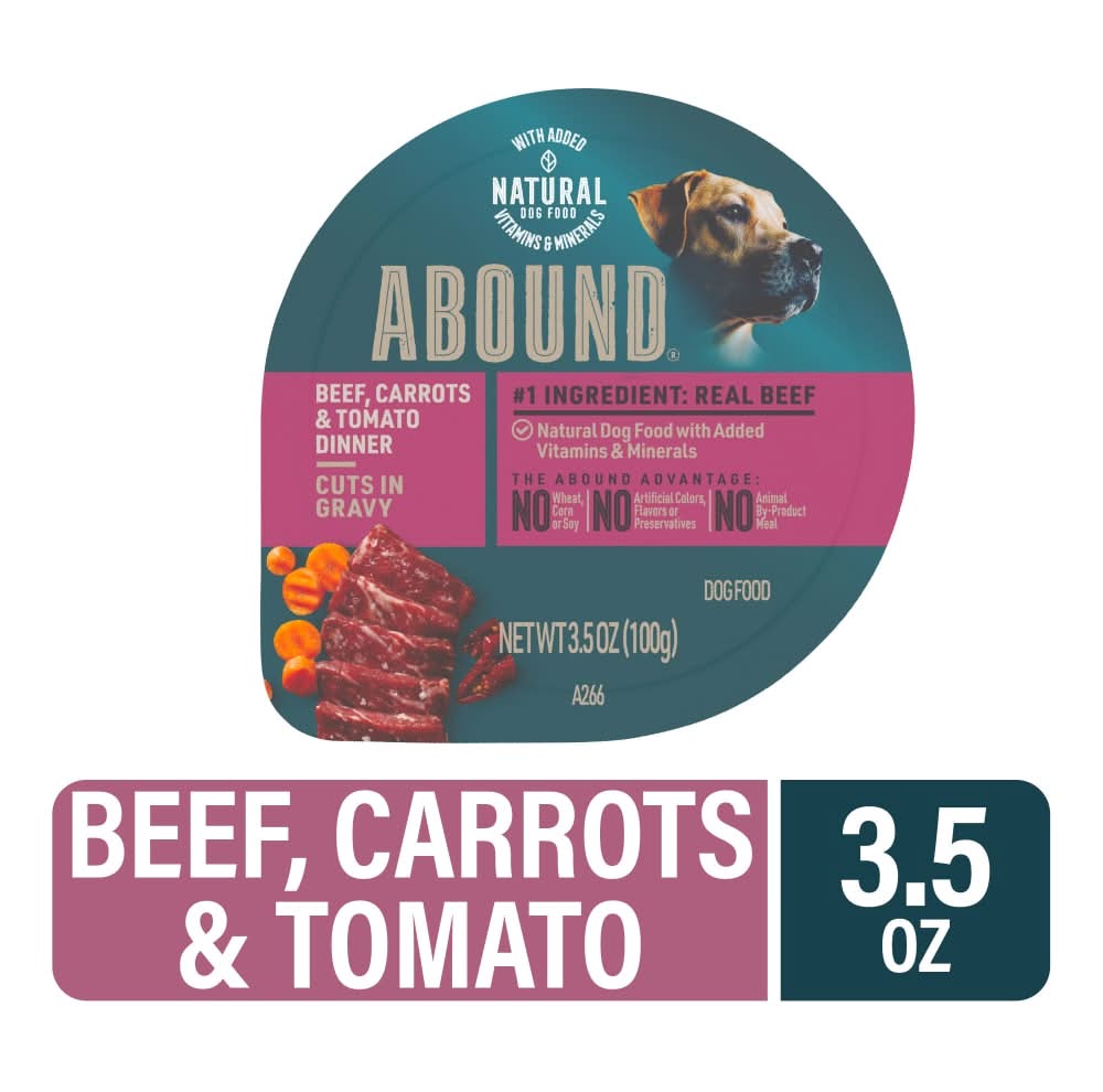 Abound® Wet Dog Food Beef Carrot & Tomato in Gravy