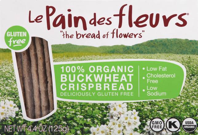 Le Pain Des Fleurs Gluten Free Organic Buckwheat Crispbread