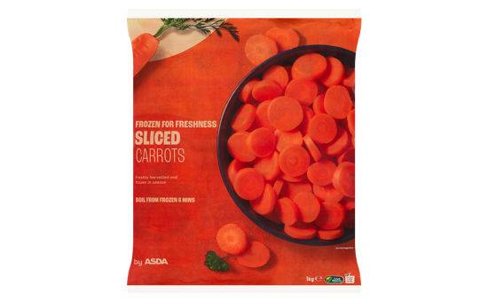 Asda Sliced Carrots 1kg