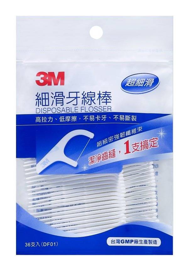 3M 細滑牙線棒(散裝) | 36 入 #130031