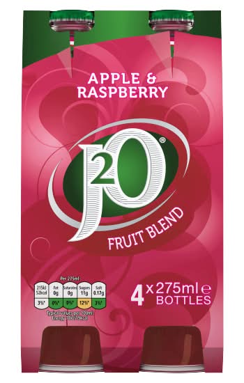 J20 Apple - Raspberry, Fruit Blend Soft Drink (4 x 275ml)