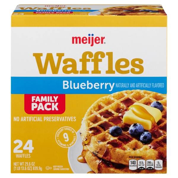 Meijer Blueberry Waffles (24 ct)