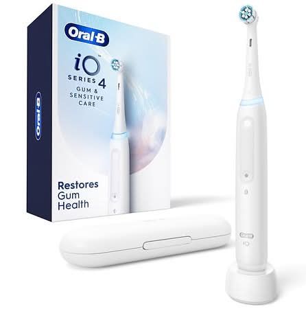 Oral-B Io Series 4 Electric Rechargeable Toothbrush, Matte White (3 ct)