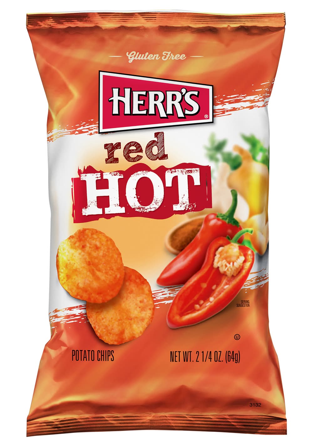 Herr's Red Hot Potato Chips (2.25 oz)