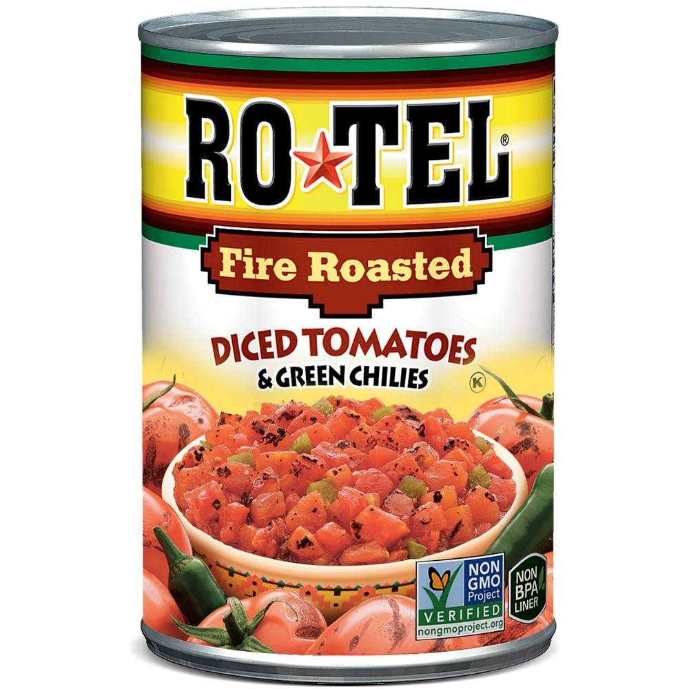 Ro-Tel Fire Roasted Diced Tomatoes and Green Chilies