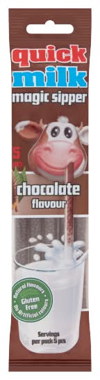 Quick Milk Chocolate Flavour, Magic Sipper (5 x 6g)