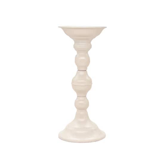 Cream Metal Pillar Candle Holder By Ashland