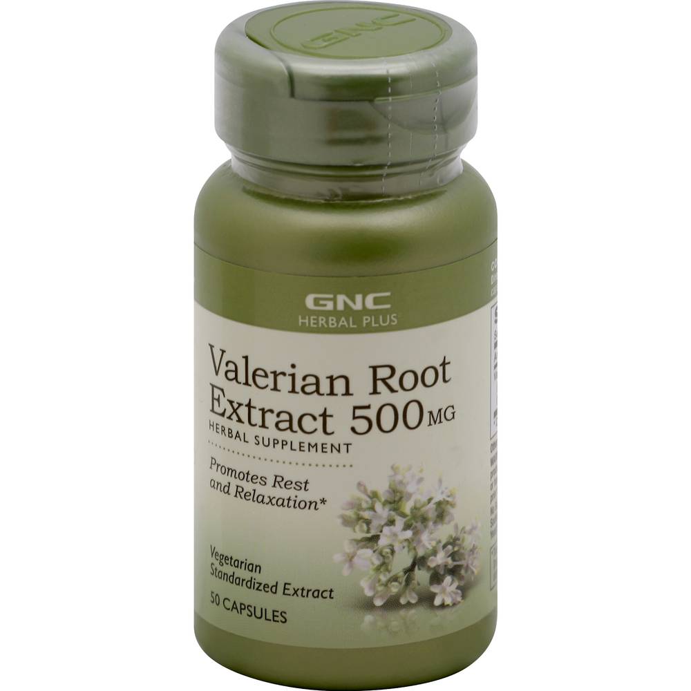 Gnc Valerian Root Extract 500 mg Capsules