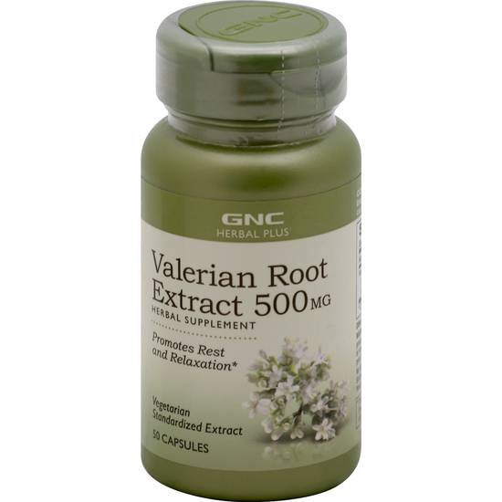 Gnc Valerian Root Extract 500 mg Capsules