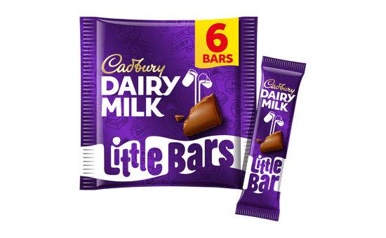 Cadbury Dairy Milk Little Bars 6 Pack 108g
