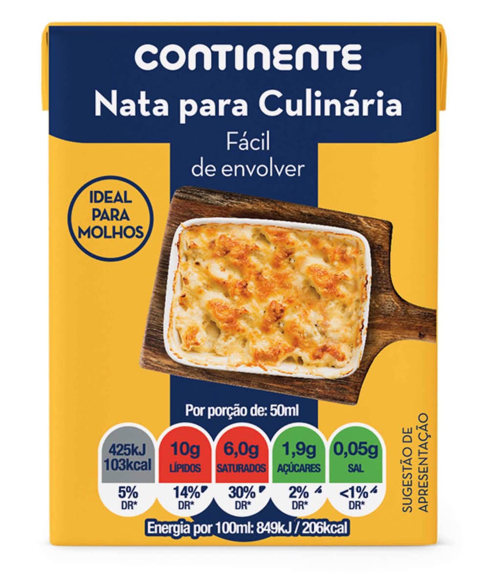 Natas UHT para Culinária Continente (emb. 200 ml)
