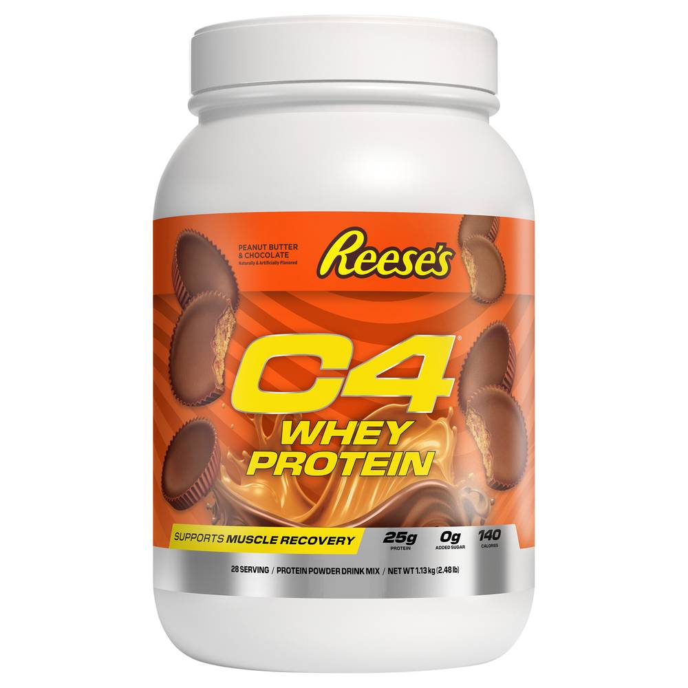 Cellucor Reese's C4 Whey Protein Powder Drink Mix, Peanut Butter & Chocolate (2.48 lbs)