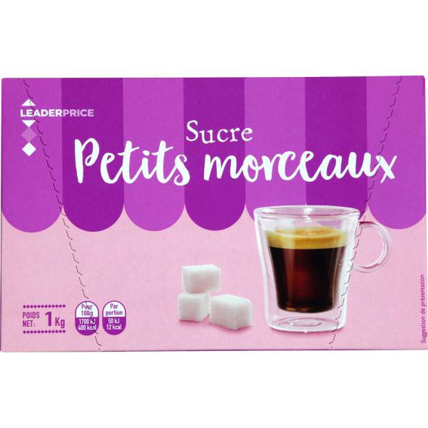 Leader Price - Sucre en petits morceaux (1kg)