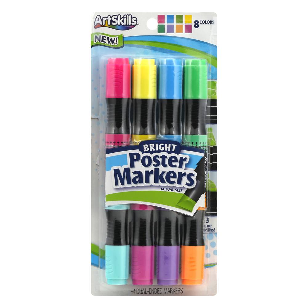 Artskills Bright 8 Colors Poster Markers