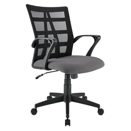 Realspace Jaxby Mesh Mid-Back Task Chair Black/Gray