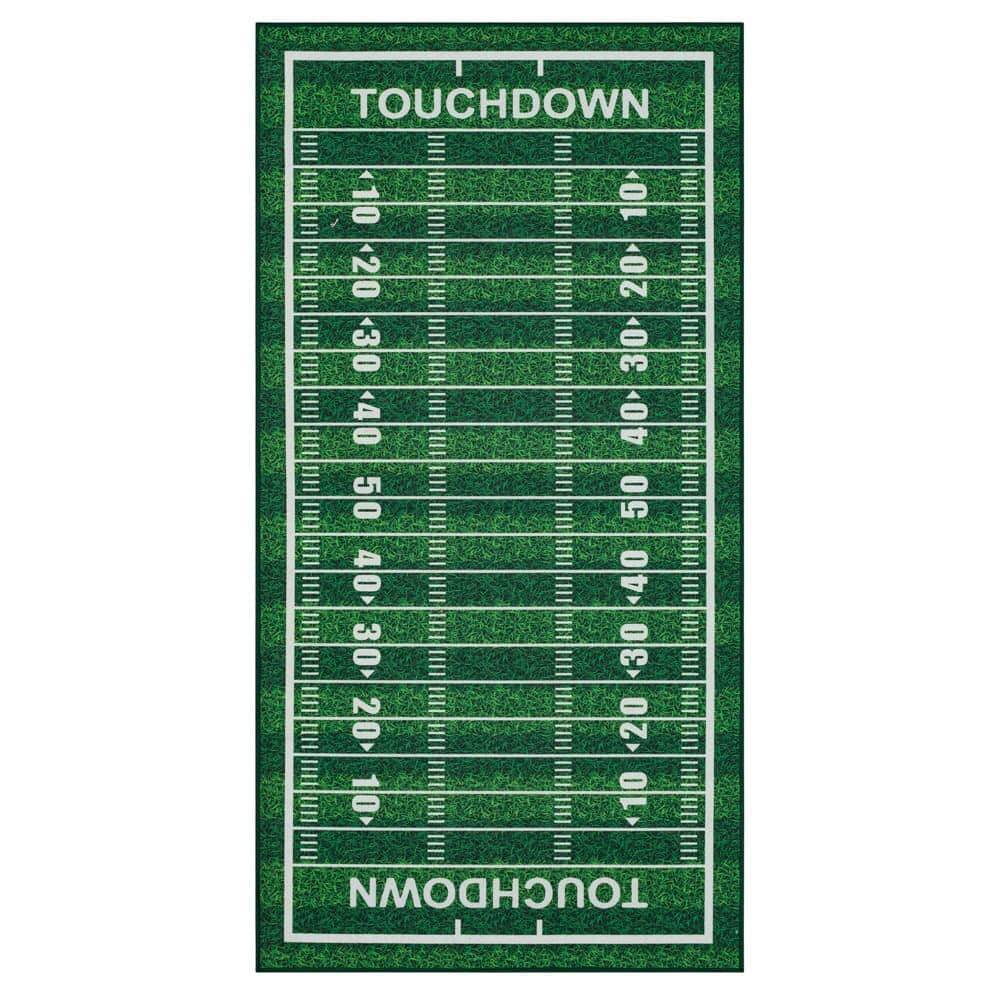 Mohawk Home Tailgate Football Novelty Area Rug, 4 Ft. X 8 Ft.