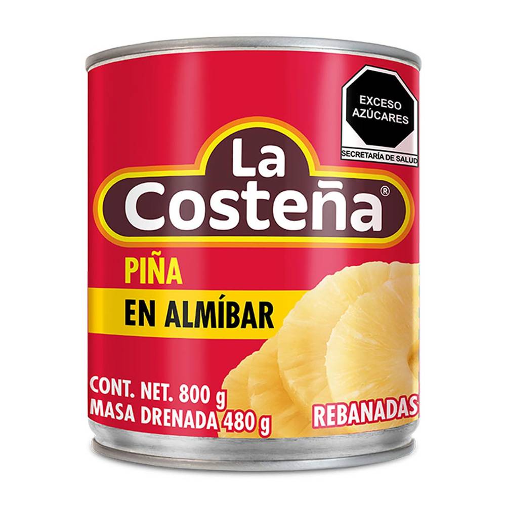 La Costeña · Piña en almíbar en rebanadas (800 g)