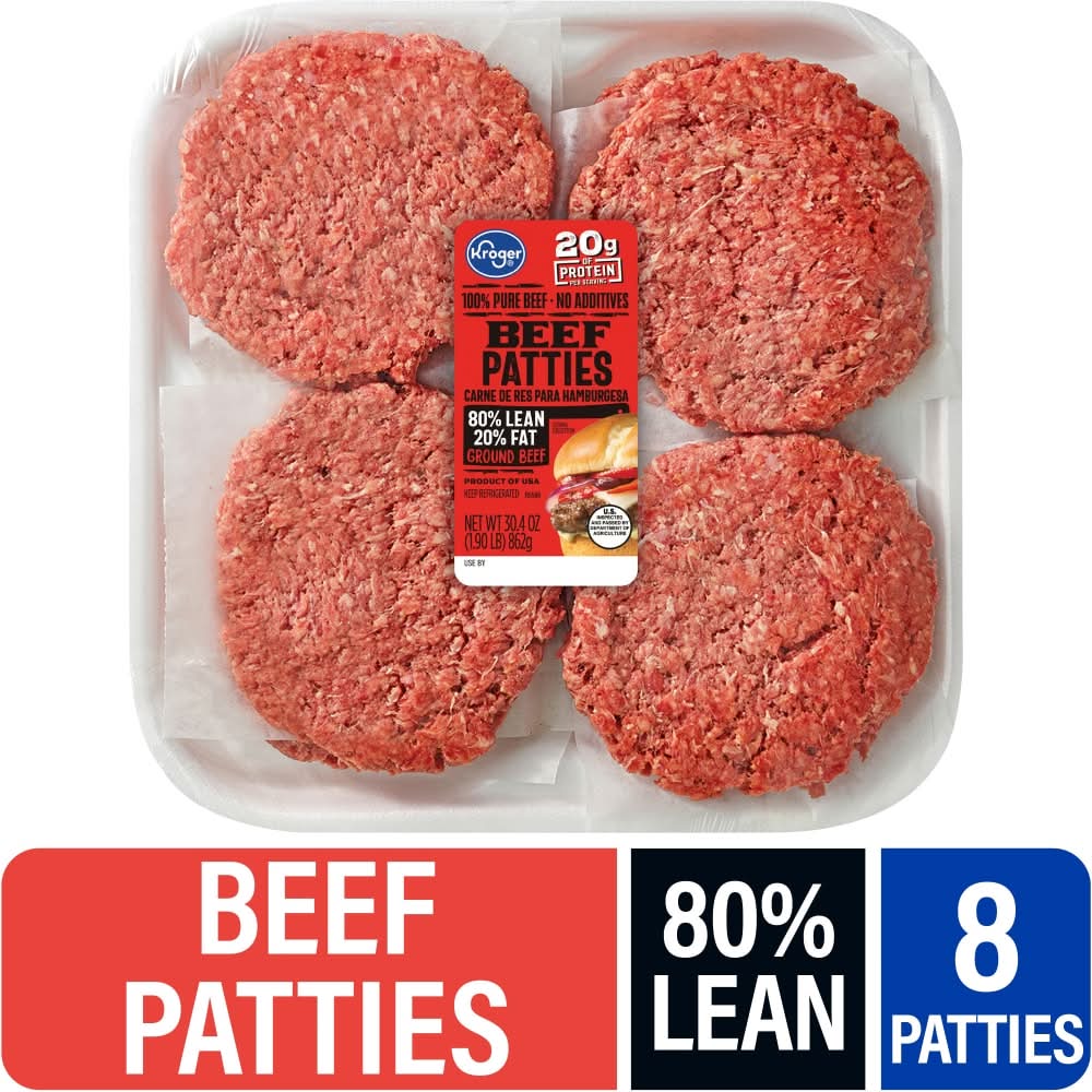 Kroger® 80/20 Ground Beef Patties