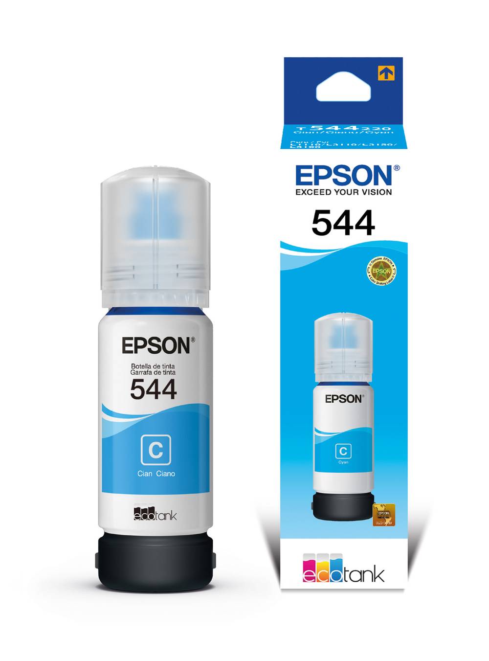 Epson botella tinta t504220 cyan (70 ml)