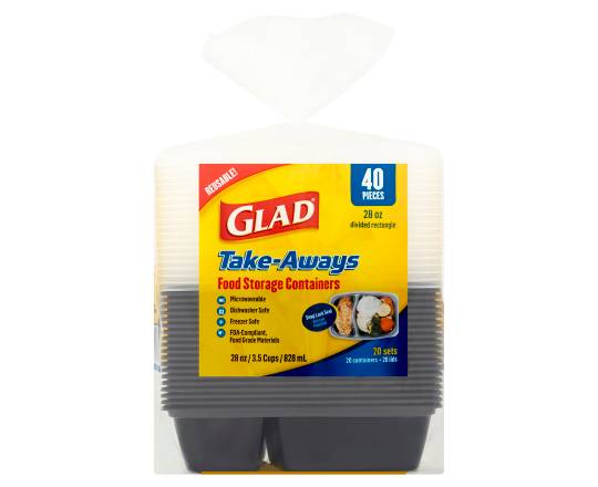 Glad Take-Aways Food Storage Containers (40 ct)