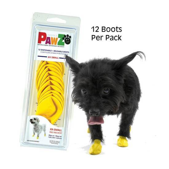 Pawz Rubber Dog Boots, Xx-Small