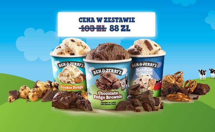 Zestaw 3 kubków BEN&JERRY'S