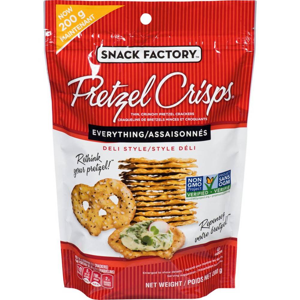 The Snack Factory Pretzel Crisps Crackers (200 g)