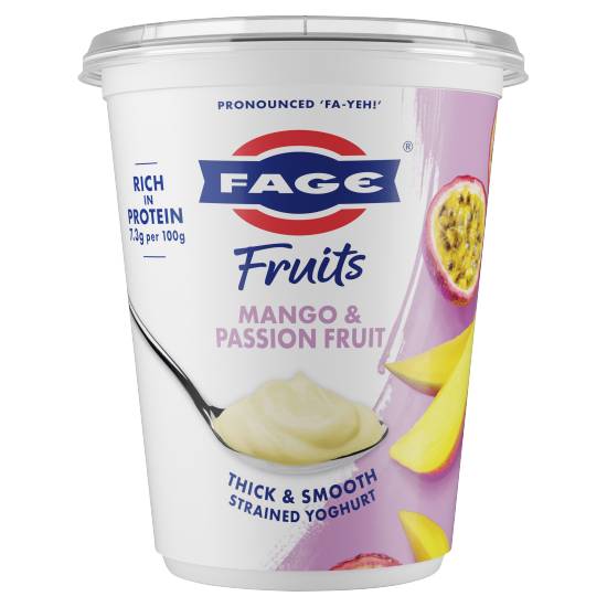 Fage Fruits Mango & Passion Fruit Thick & Smooth Strained Yoghurt