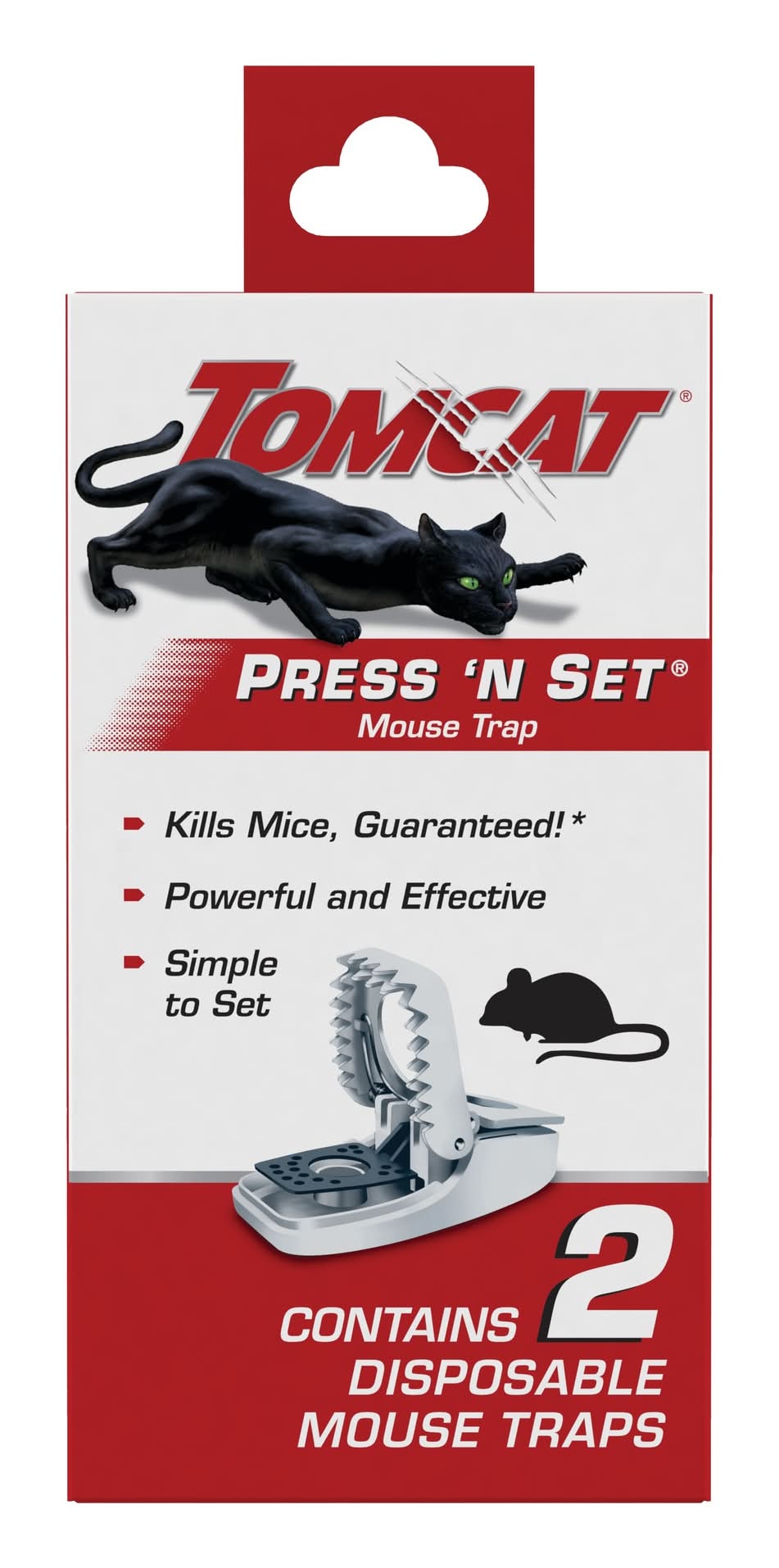 TOMCAT Press 'N Set, 2 Pack Mouse Traps