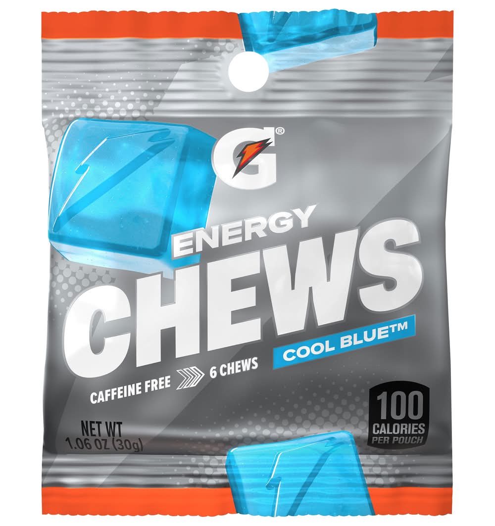 Gatorade Energy Chews, Cool Blue (1.06 oz, 6 ct)