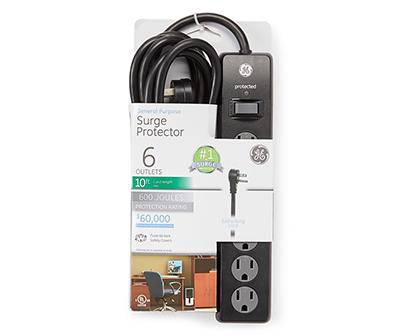 General Electric 6-outlet Indoor Surge Protector (black)