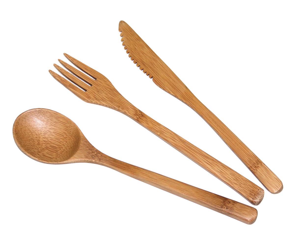 Totally Bamboo Brown Bamboo Flatware Set